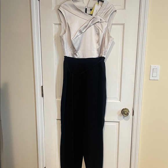 Karen Millen Pants - Karen Millen White and Black Jumpsuit